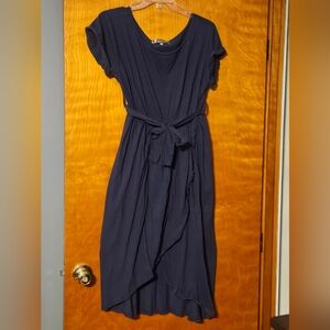 The Royal Standard Midi Tulip Dress Navy
